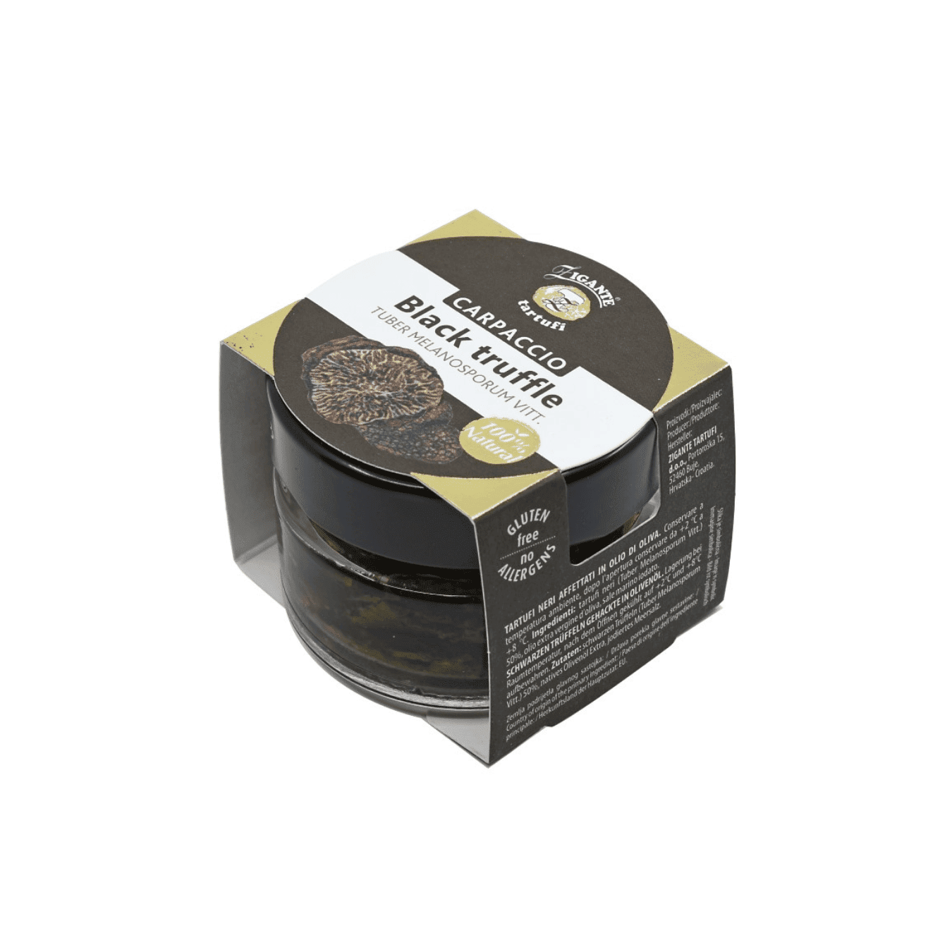 Black Truffle Carpaccio (Tuber Melanosporum Vitt.) Zigante Tartufi Online Shop
