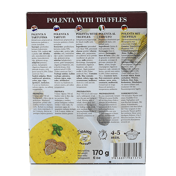 Polenta with truffles Zigante Tartufi Online Shop
