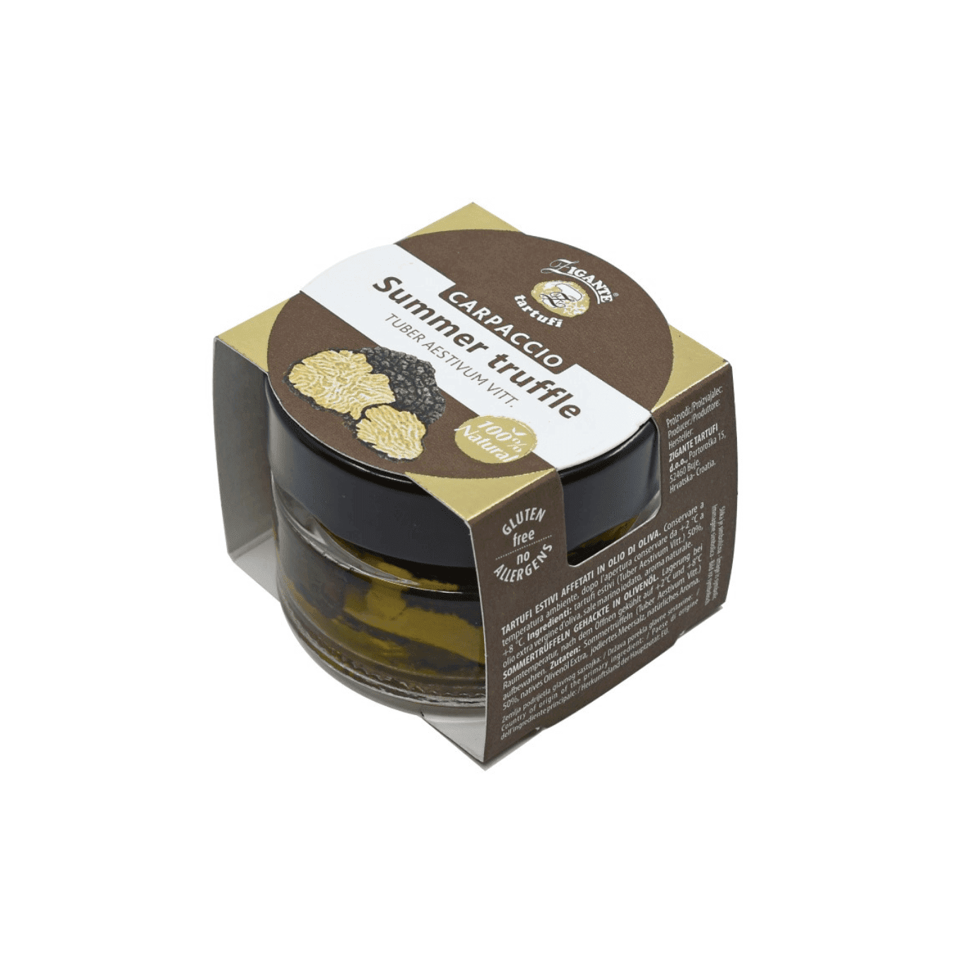 Summer Truffle Carpaccio (Tuber Aestivum Vitt.) Zigante Tartufi Online Shop