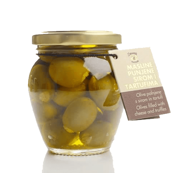 Olives filled with cheese and truffles 190g Specialties with Truffles Zigante tartufi d.o.o.