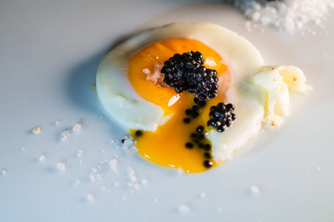 Sunny-side-up-egg with Black Truffle Pearls