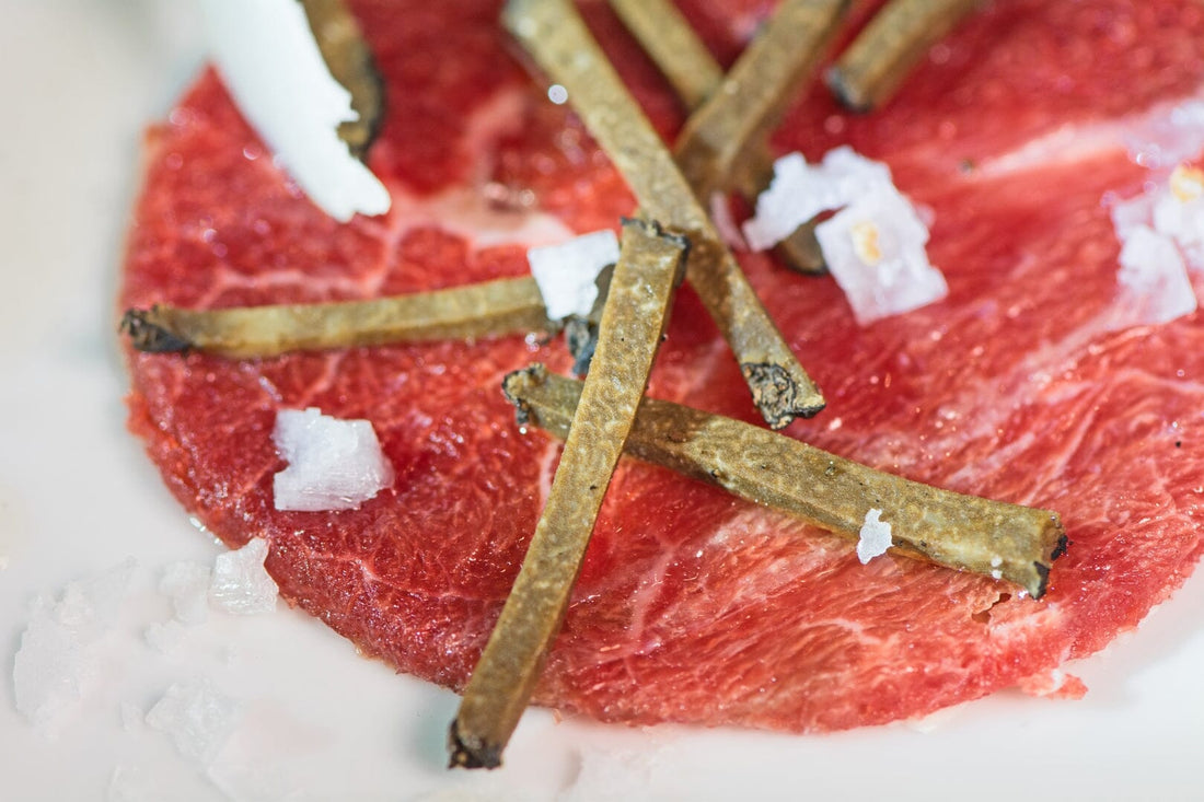 Beef tenderloin and Black summer Truffle carpaccio
