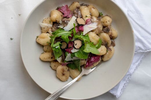 Gnocchi in (healthier) truffle mushroom sauce
