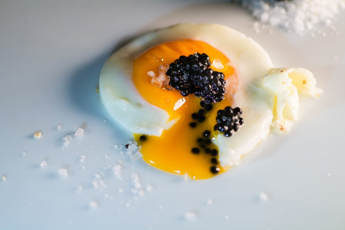 Sunny-side-up-egg with Black Truffle Pearls