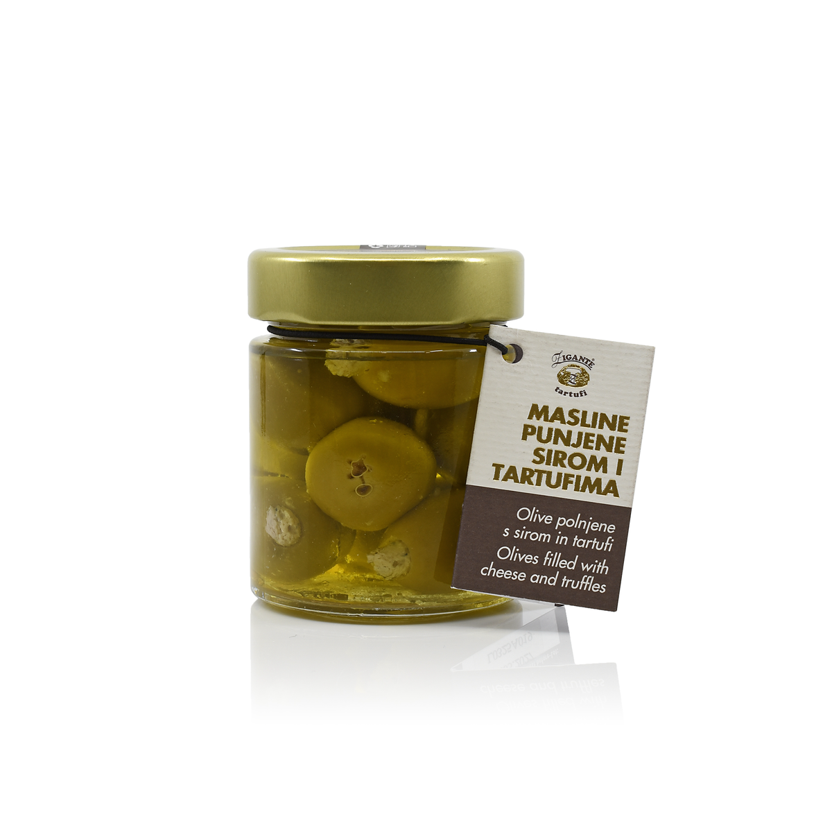 Olives filled with cheese and truffles Specialties with Truffles Zigante tartufi d.o.o.