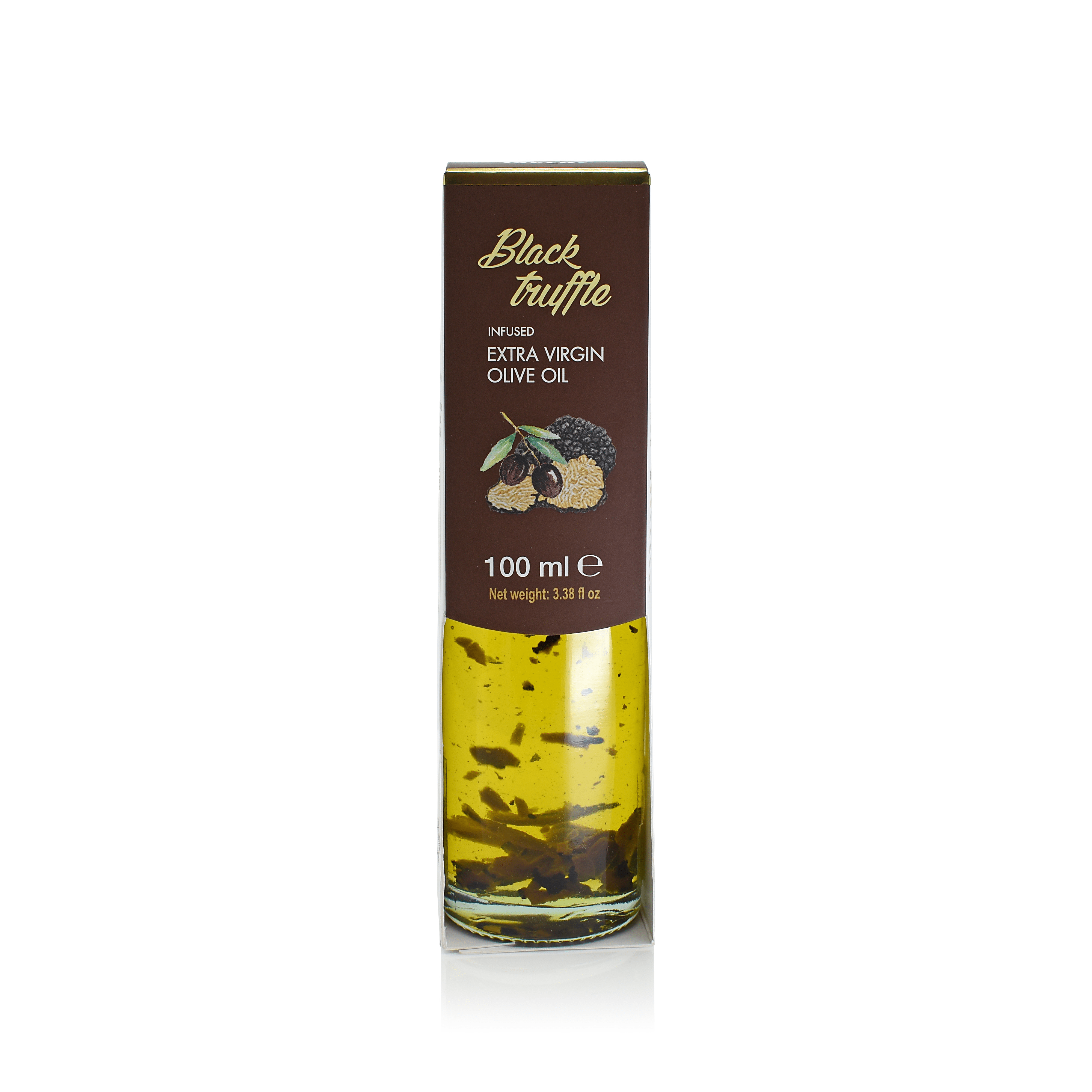 Black Truffle Extra Virgin Olive Oil with Truffle Pieces Olive oils Zigante Tartufi