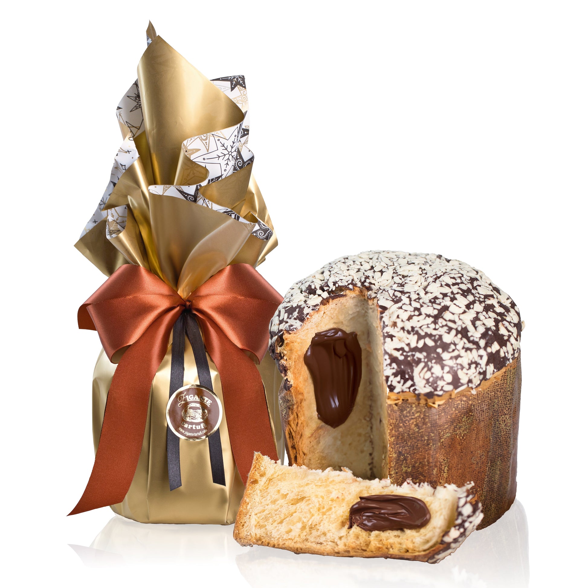 Handmade Panettone with Black truffle chocolate New arrivals Zigante Tartufi Online Shop