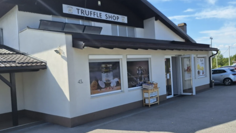 Zigante truffle shop in Tušilović on the road from Zagreb to Plitvice