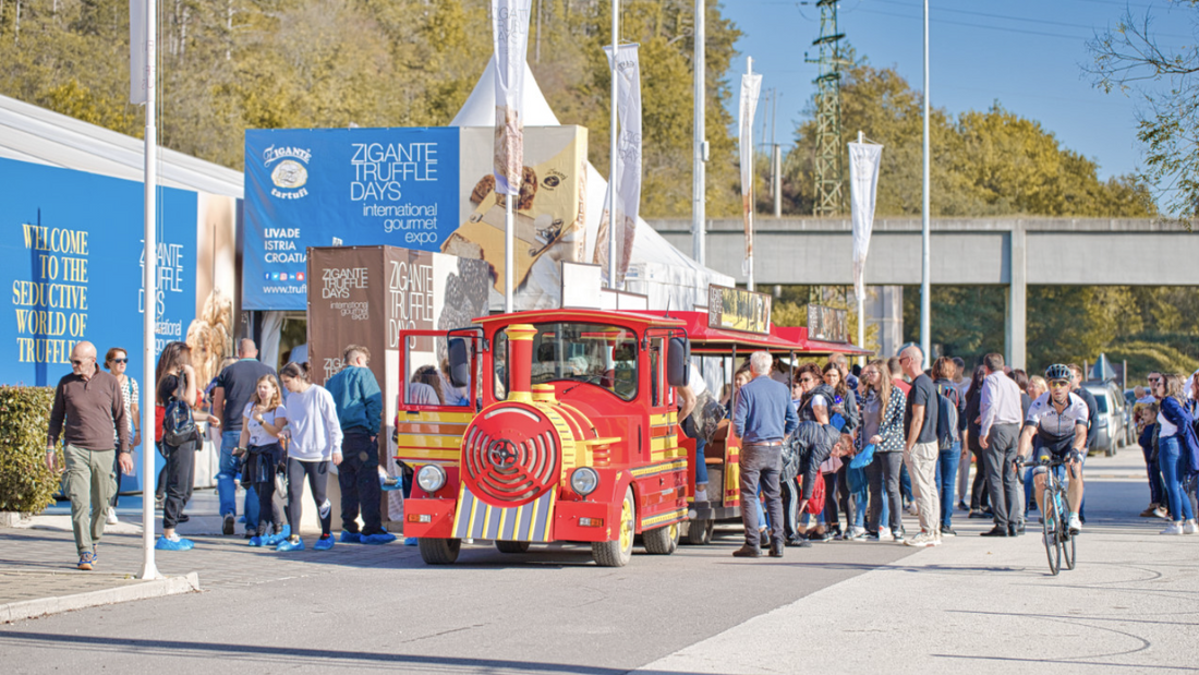 Visitors at the Zigante Truffle Days festival in Livade