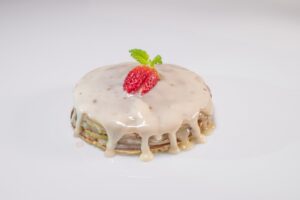 Pancakes with Truffles in white choco cream