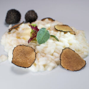 Risotto with Black Lyophilized Truffles